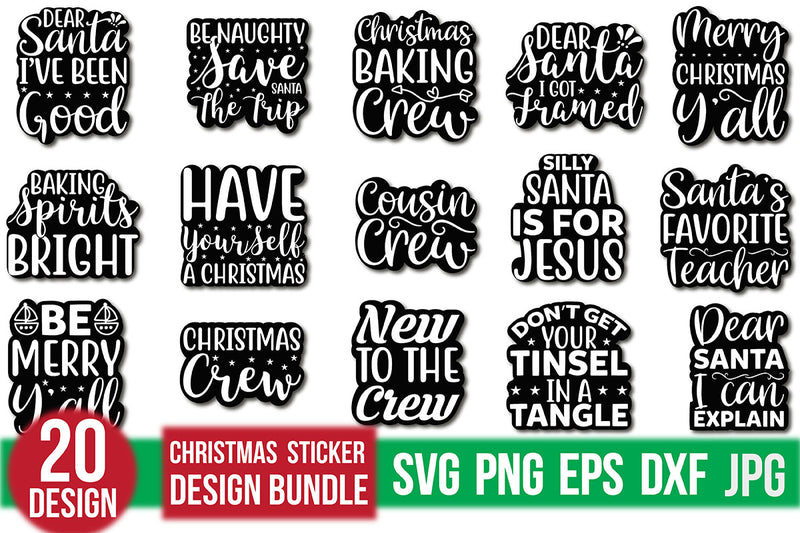 Christmas Sticker Bundle - CraftNest - Digital Crafting and Art