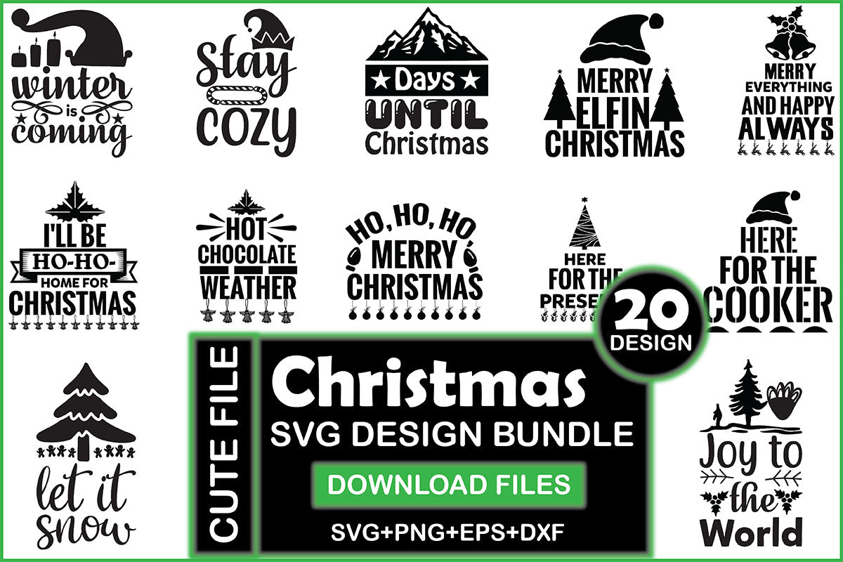 Christmas SVG Bundle 14 - CraftNest - Digital Crafting and Art