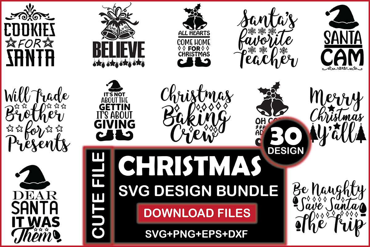 Christmas 1 SVG Bundle - CraftNest - Digital Crafting and Art