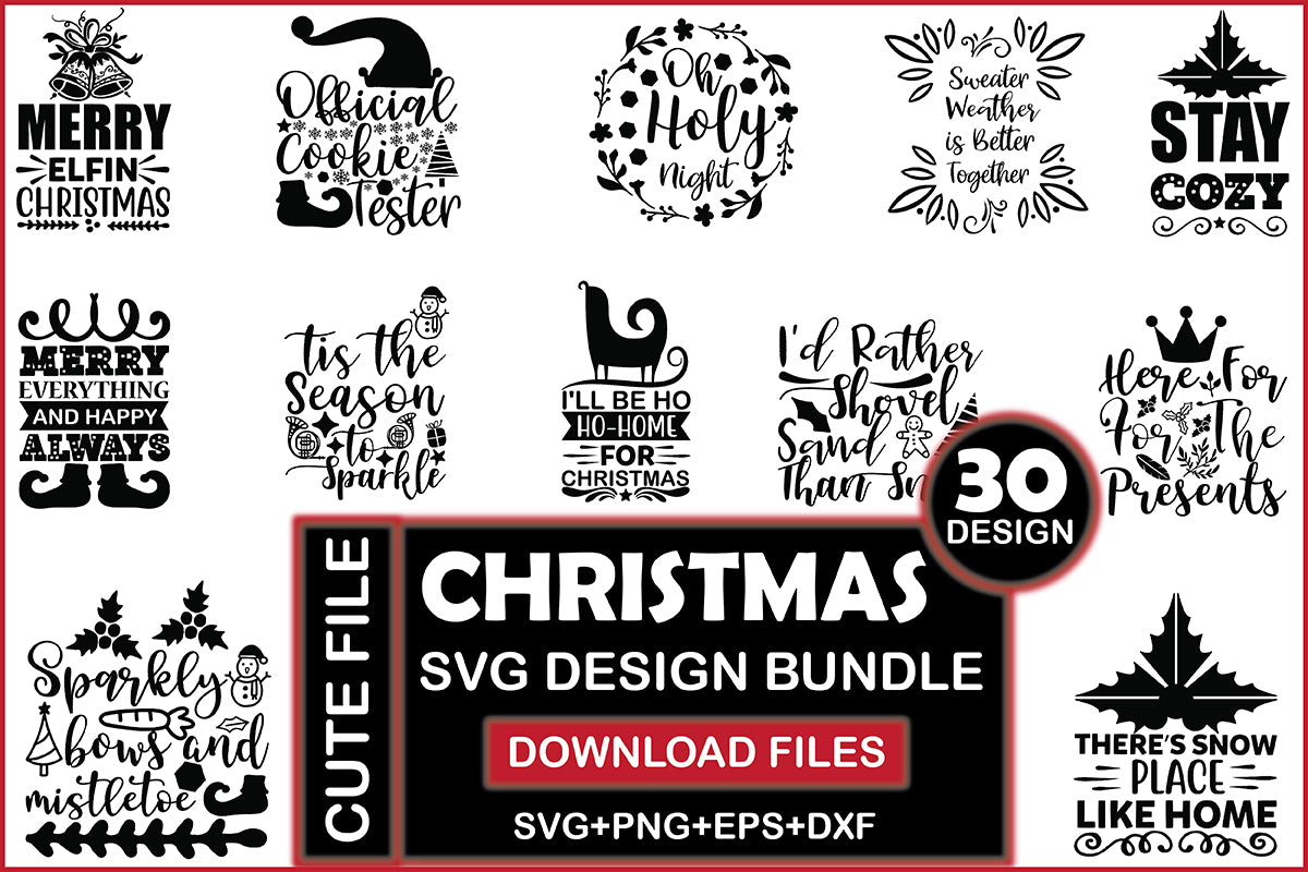 Christmas 50 SVG Bundle - CraftNest - Digital Crafting and Art