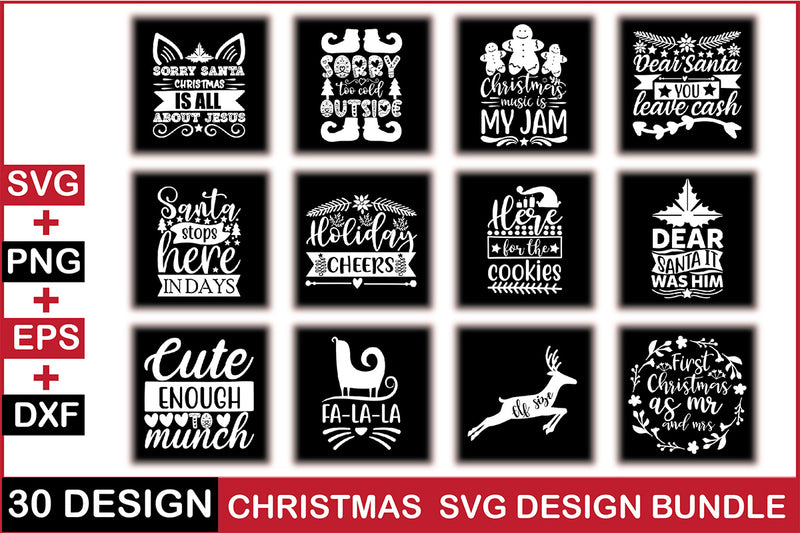 Christmas SVG Bundle 17 - CraftNest - Digital Crafting and Art