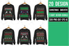 Christmas Sweater T Shirt Bundle 2