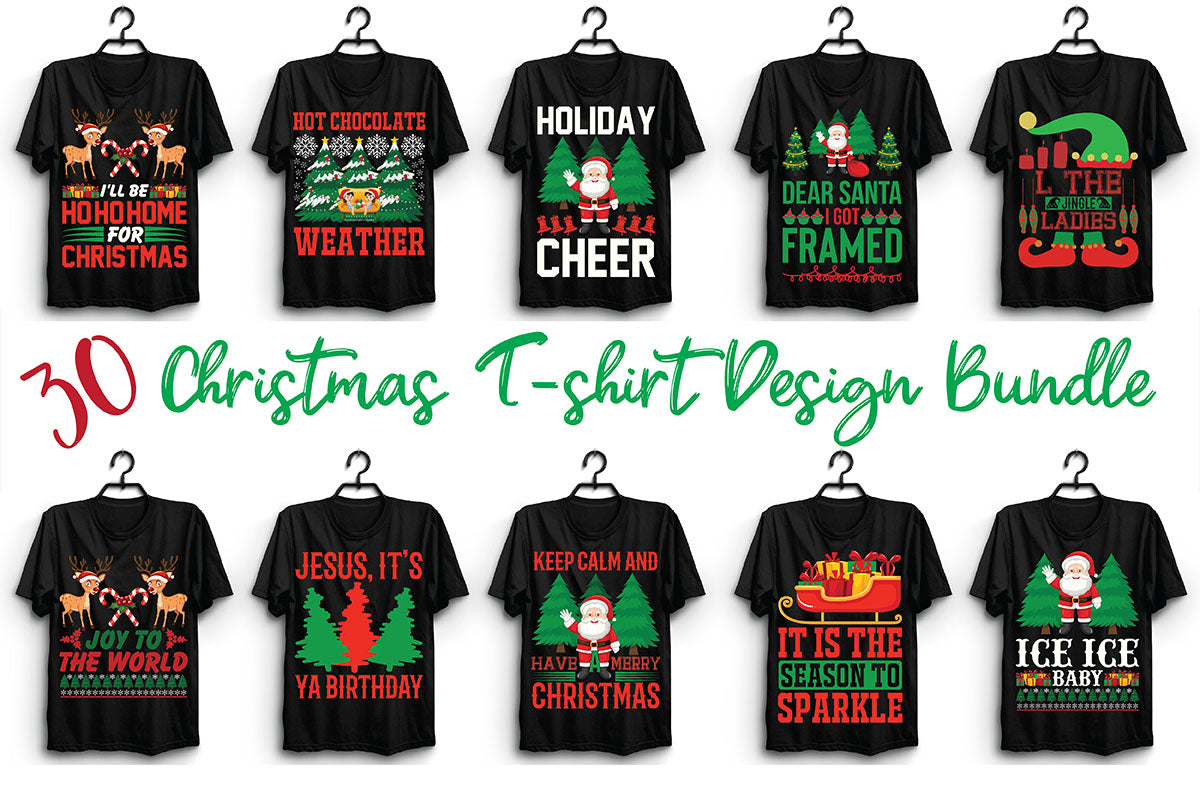 Christmas T Shirt Bundle 13 - CraftNest - Digital Crafting and Art