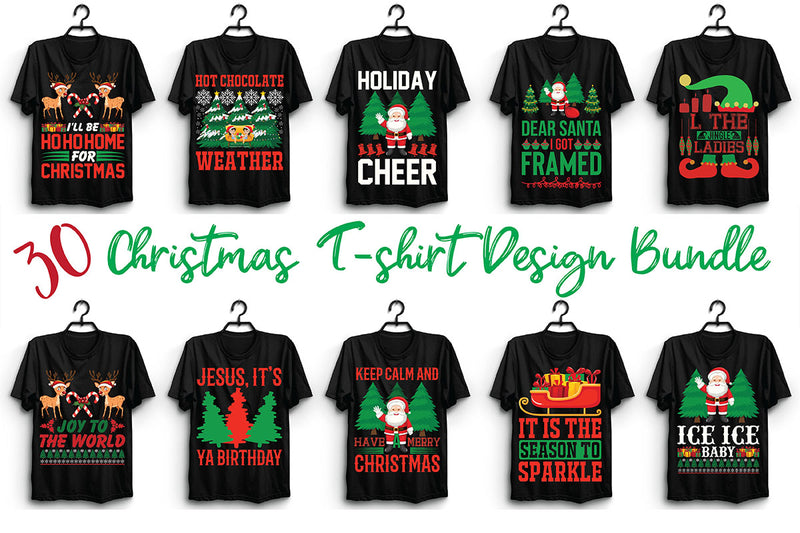Christmas T Shirt Bundle 13 - CraftNest - Digital Crafting and Art