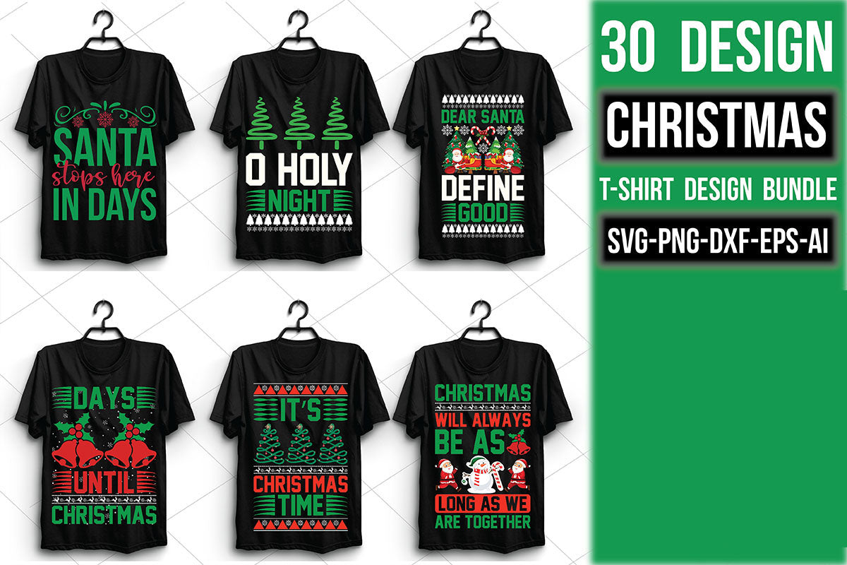 Christmas T Shirt Bundle 17 - CraftNest - Digital Crafting and Art