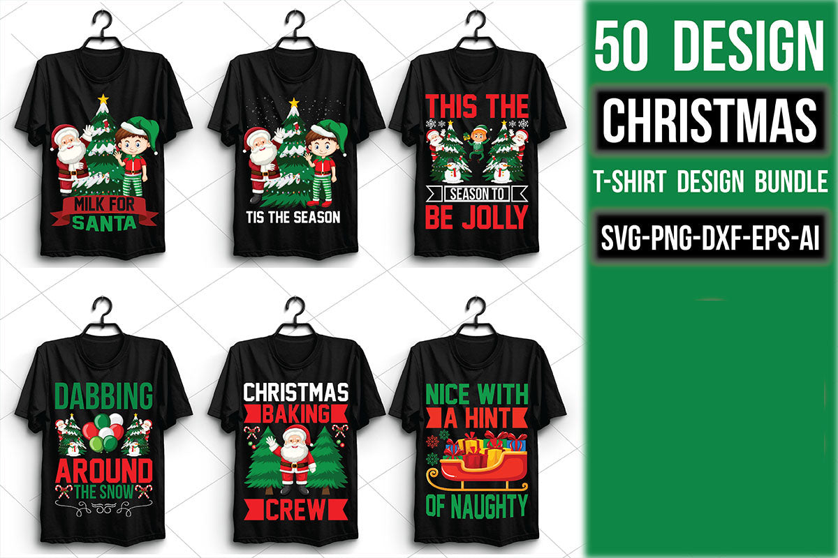 Christmas T Shirt Bundle 15 - CraftNest - Digital Crafting and Art