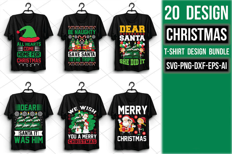 Christmas T Shirt Bundle 16 - CraftNest - Digital Crafting and Art