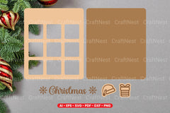 Christmas Tic Tac Toe Lasercut SVG Bundle - CraftNest - Digital Crafting and Art