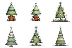 Christmas Tree Clipart Bundle - CraftNest - Digital Crafting and Art