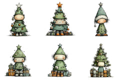Christmas Tree Clipart Bundle - CraftNest - Digital Crafting and Art