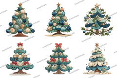 Christmas Tree Clipart Bundle - CraftNest - Digital Crafting and Art