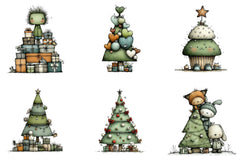 Christmas Tree Clipart Bundle - CraftNest - Digital Crafting and Art