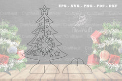 Christmas Tree Laser Cut Decoration Clipart Bundle - CraftNest - Digital Crafting and Art