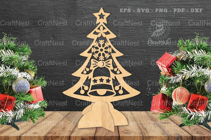 Christmas Tree Laser Cut Decoration Clipart Bundle - CraftNest - Digital Crafting and Art
