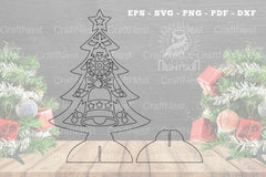 Christmas Tree Laser Cut Decoration Clipart Bundle - CraftNest - Digital Crafting and Art