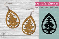 Christmas Tree Laser Cut Earrings Design Bundle - CraftNest - Digital Crafting and Art