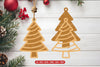 Christmas Tree Ornament Laser Cut SVG Bundle - Clipart Collection