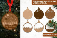 Christmas Tree Toys Laser Cut Clipart Bundle - CraftNest - Digital Crafting and Art