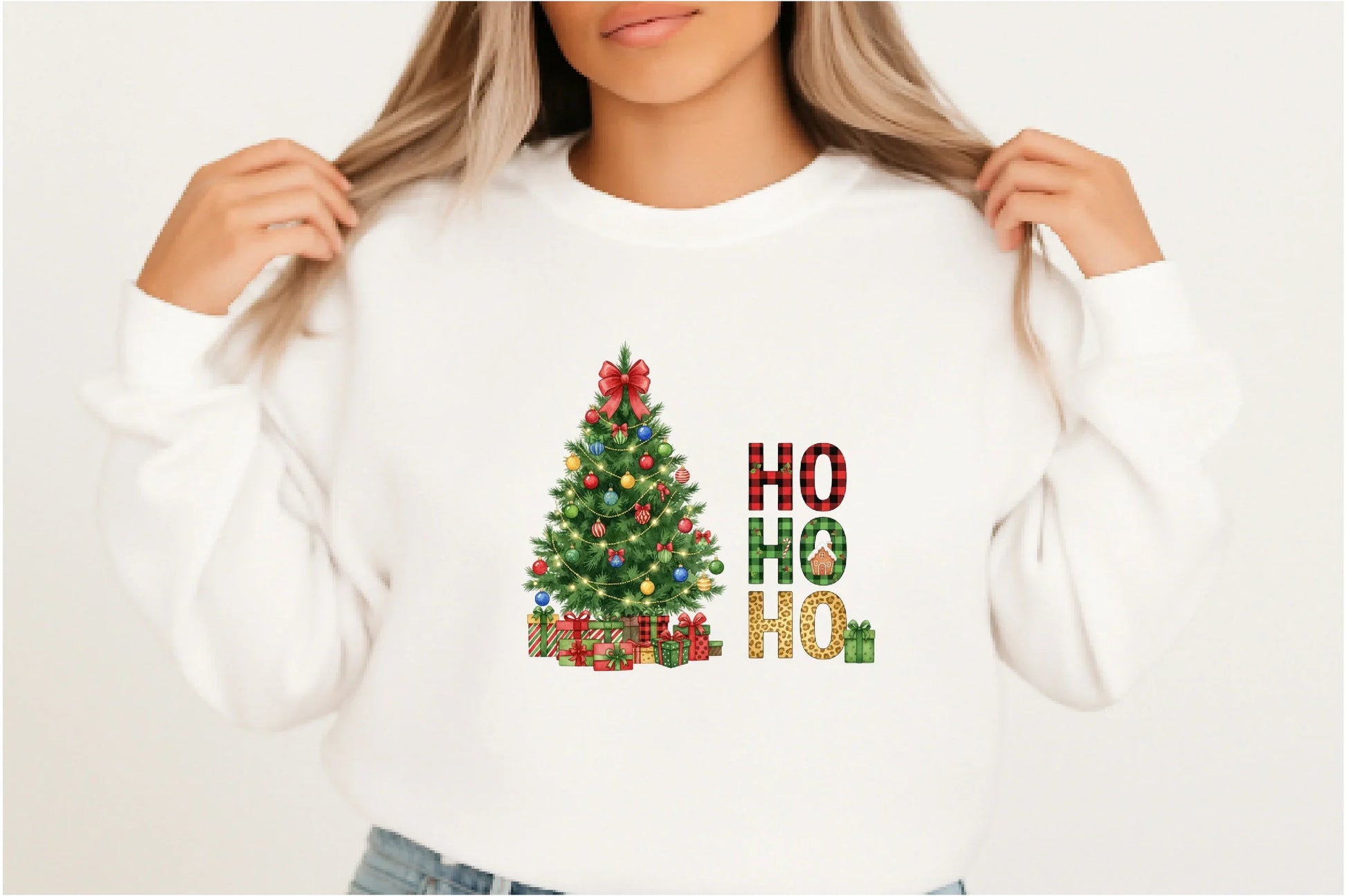 Christmas Tree & Ho Clipart Bundle - CraftNest - Digital Crafting and Art