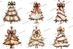 Christmas Tree Bow Clipart Bundle - CraftNest - Digital Crafting and Art