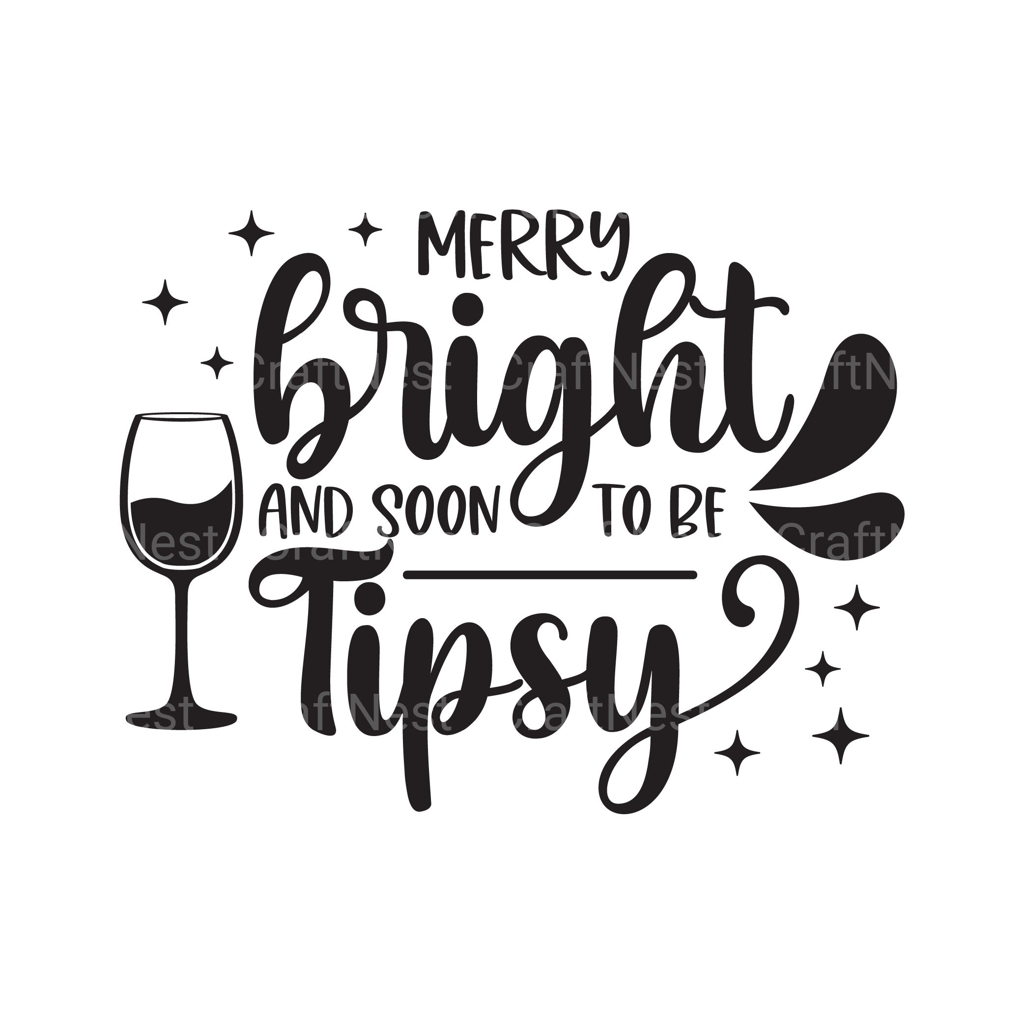 Christmas Wine SVG Bundle - CraftNest - Digital Crafting and Art