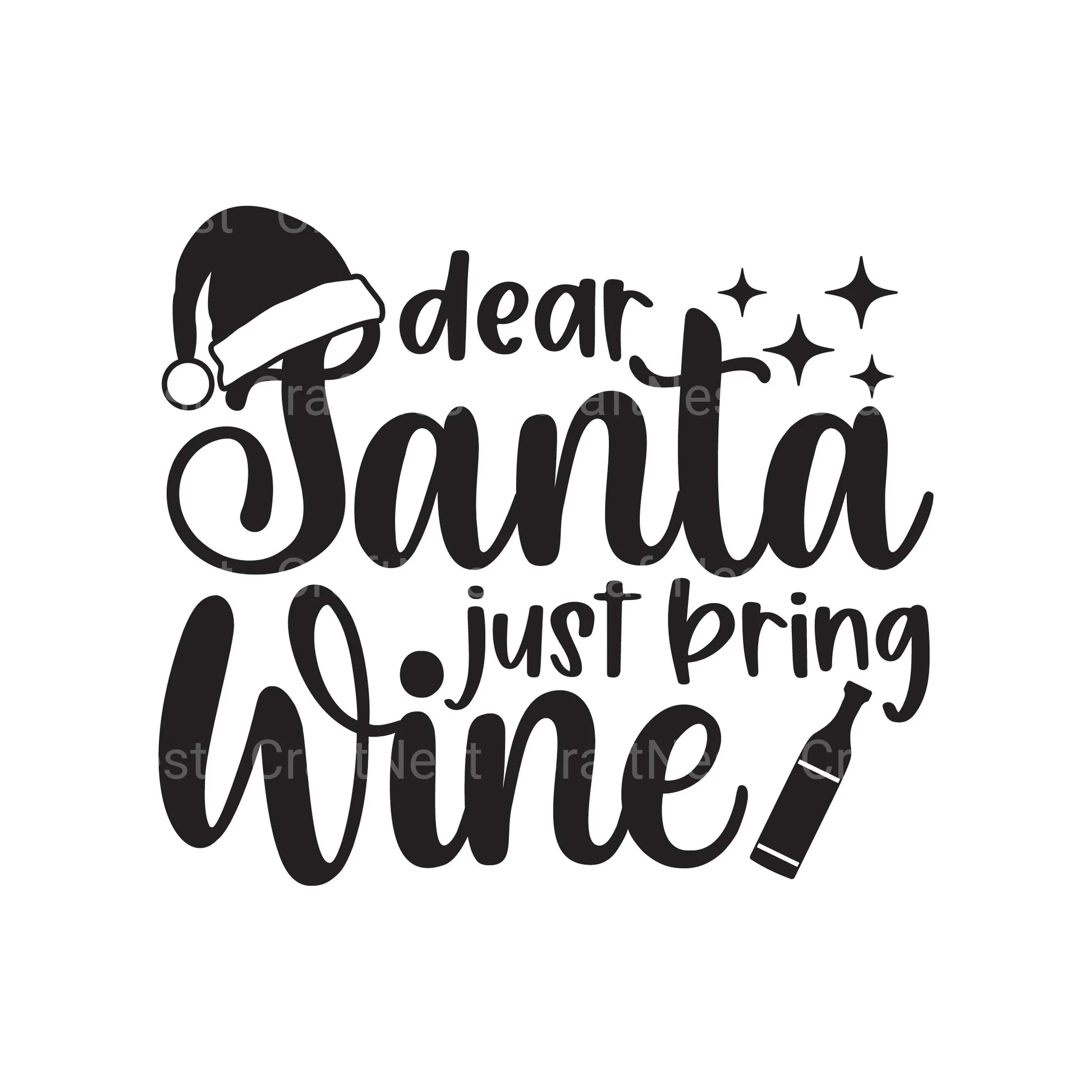 Christmas Wine SVG Bundle - CraftNest - Digital Crafting and Art