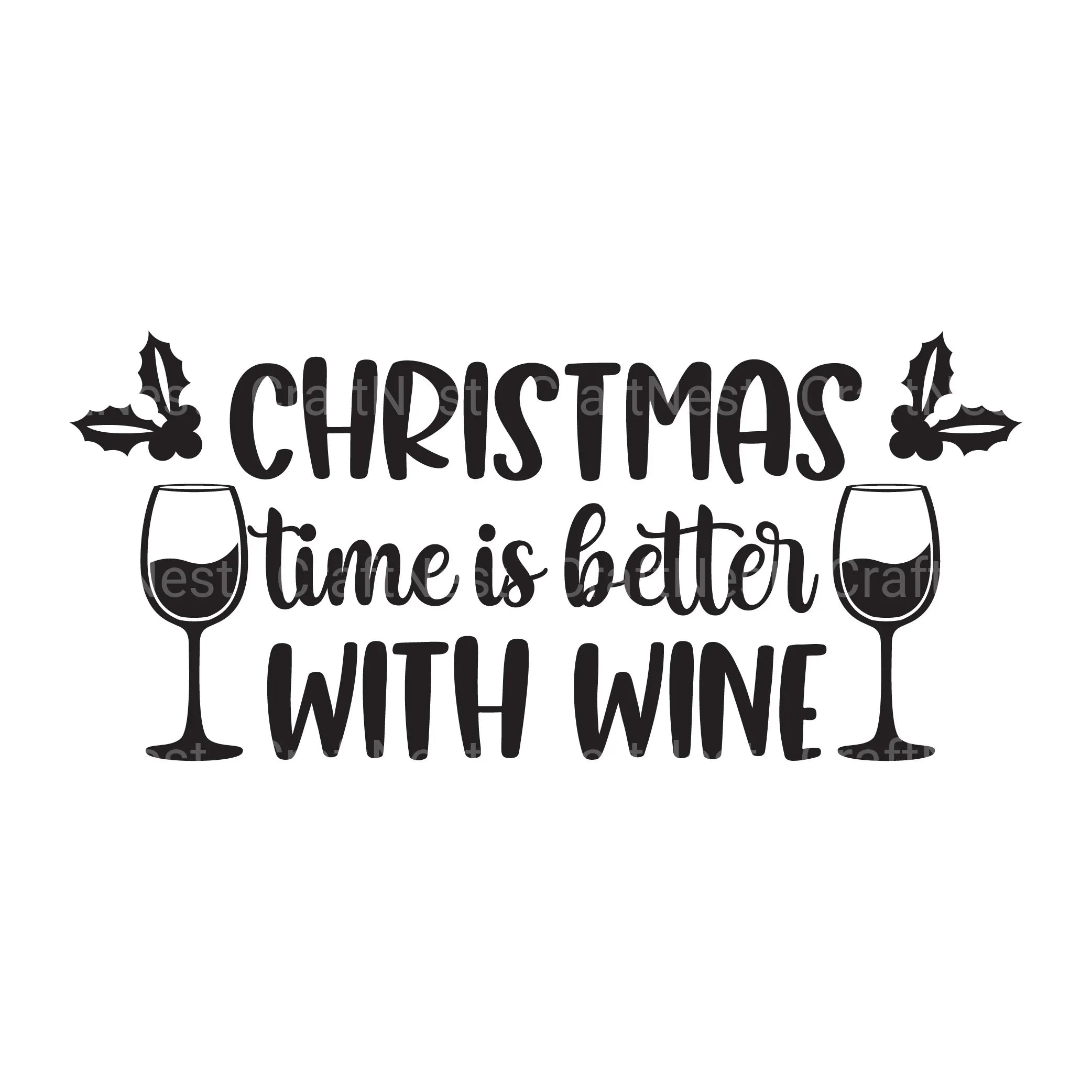 Christmas Wine SVG Bundle - CraftNest - Digital Crafting and Art