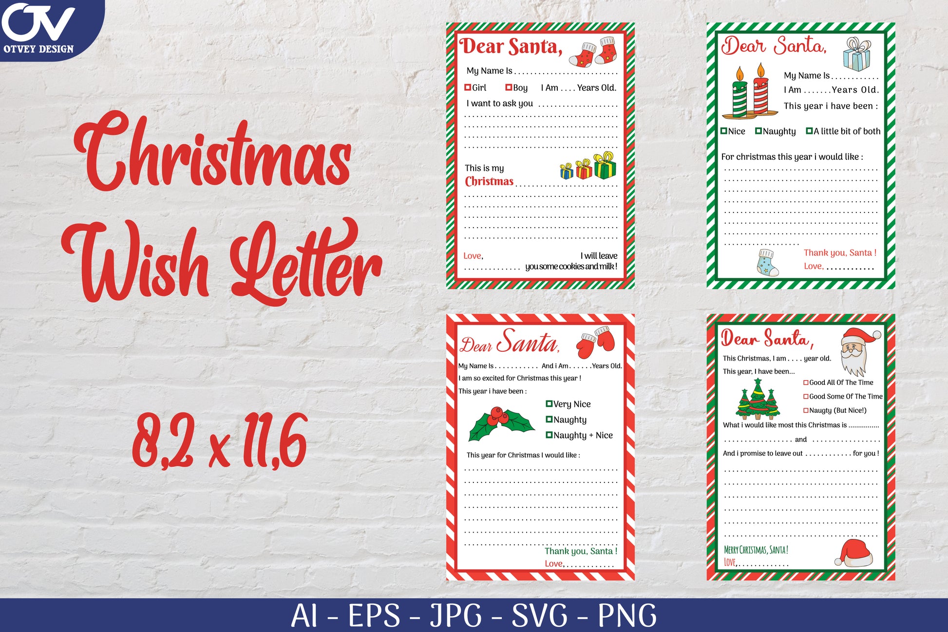 Christmas Wish Letter SVG Bundle - CraftNest - Digital Crafting and Art