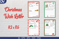 Christmas Wish Letter SVG Bundle - CraftNest - Digital Crafting and Art