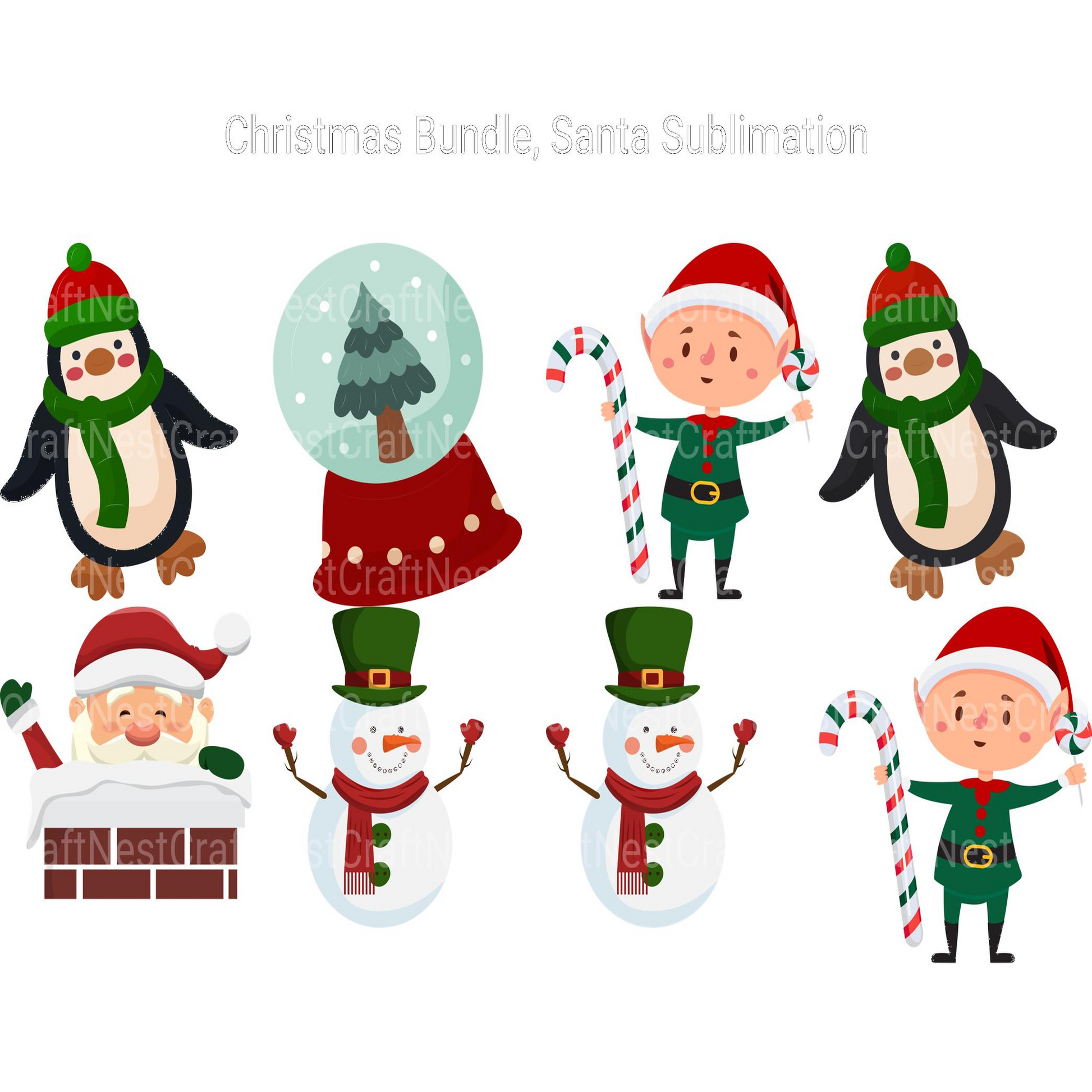 Santa Christmas SVG Bundle - CraftNest - Digital Crafting and Art