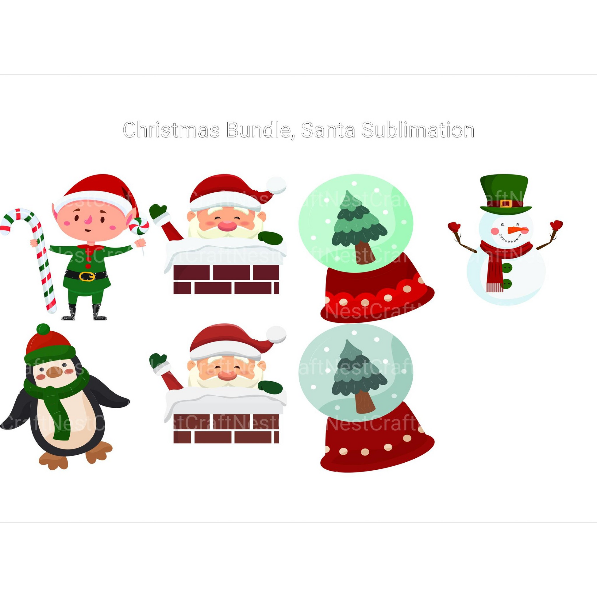 Santa Christmas SVG Bundle - CraftNest - Digital Crafting and Art