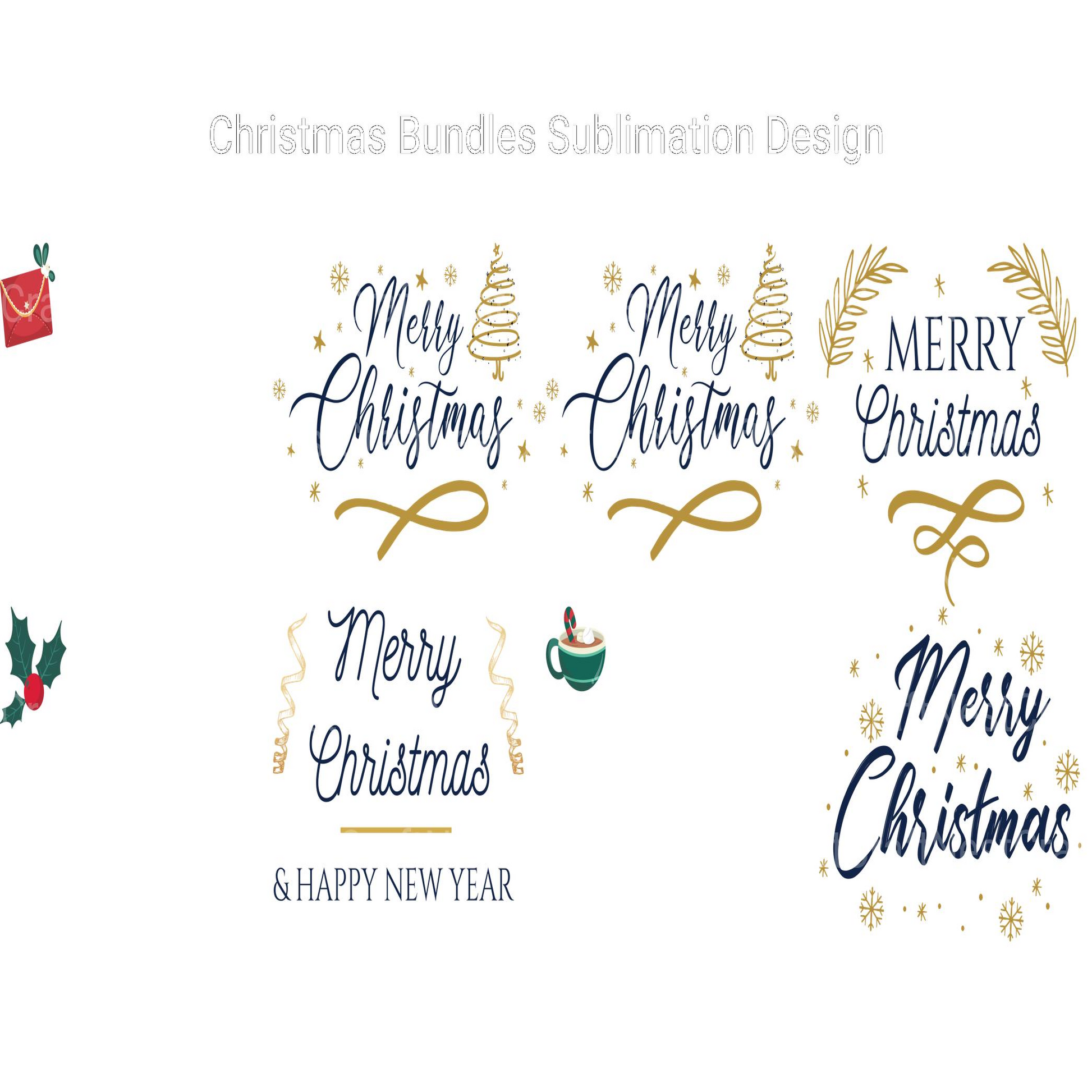 Christmas Sublimation SVG Bundle - CraftNest - Digital Crafting and Art