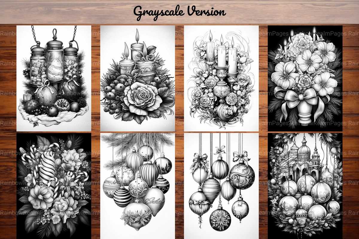 Christmas Decorations Coloring Books - CraftNest