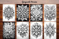 Christmas Flowers Coloring Books - CraftNest