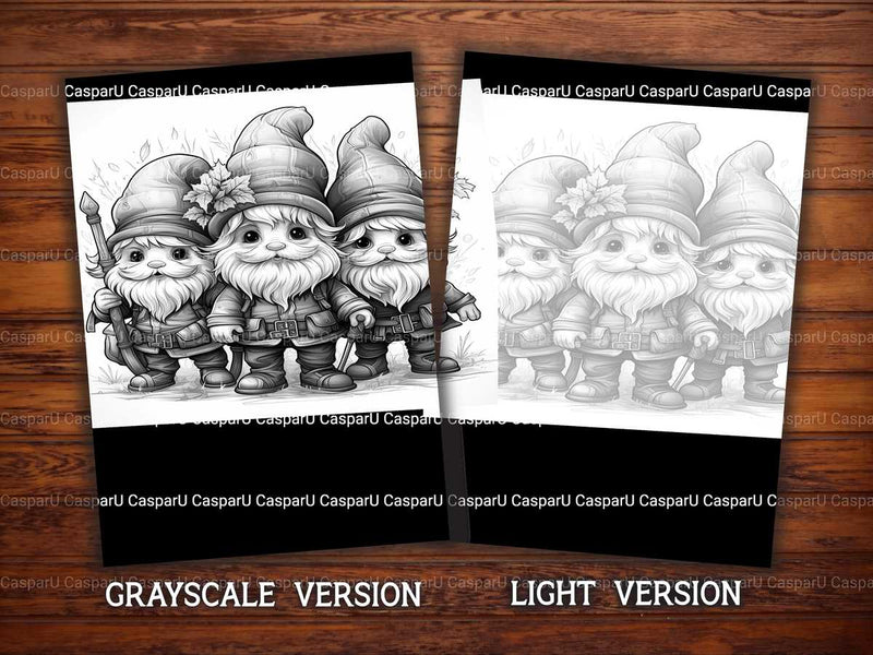 Christmas Gnomes Coloring Books - CraftNest