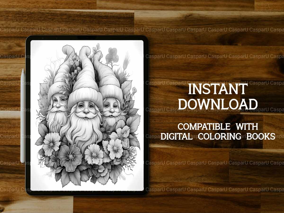 Christmas Gnomes Coloring Books - CraftNest