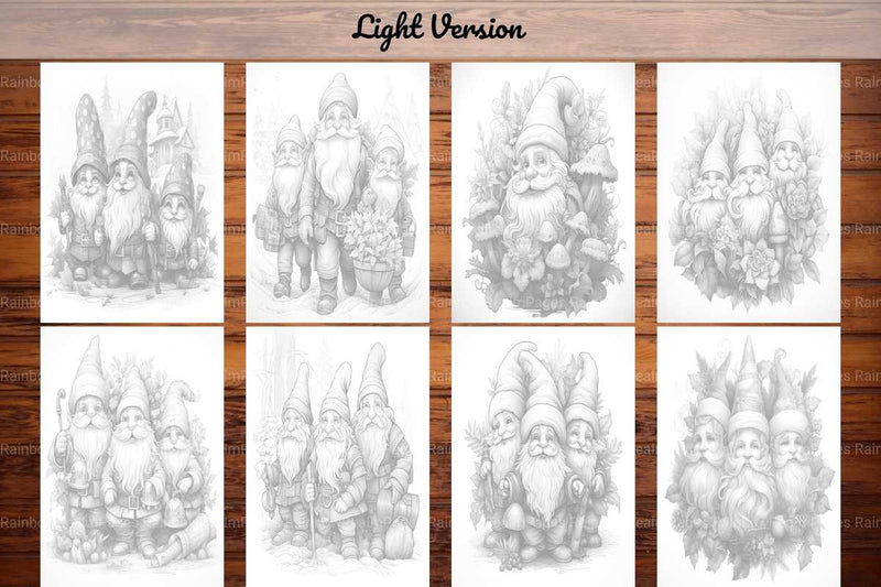 Christmas Gnomes Coloring Books - CraftNest