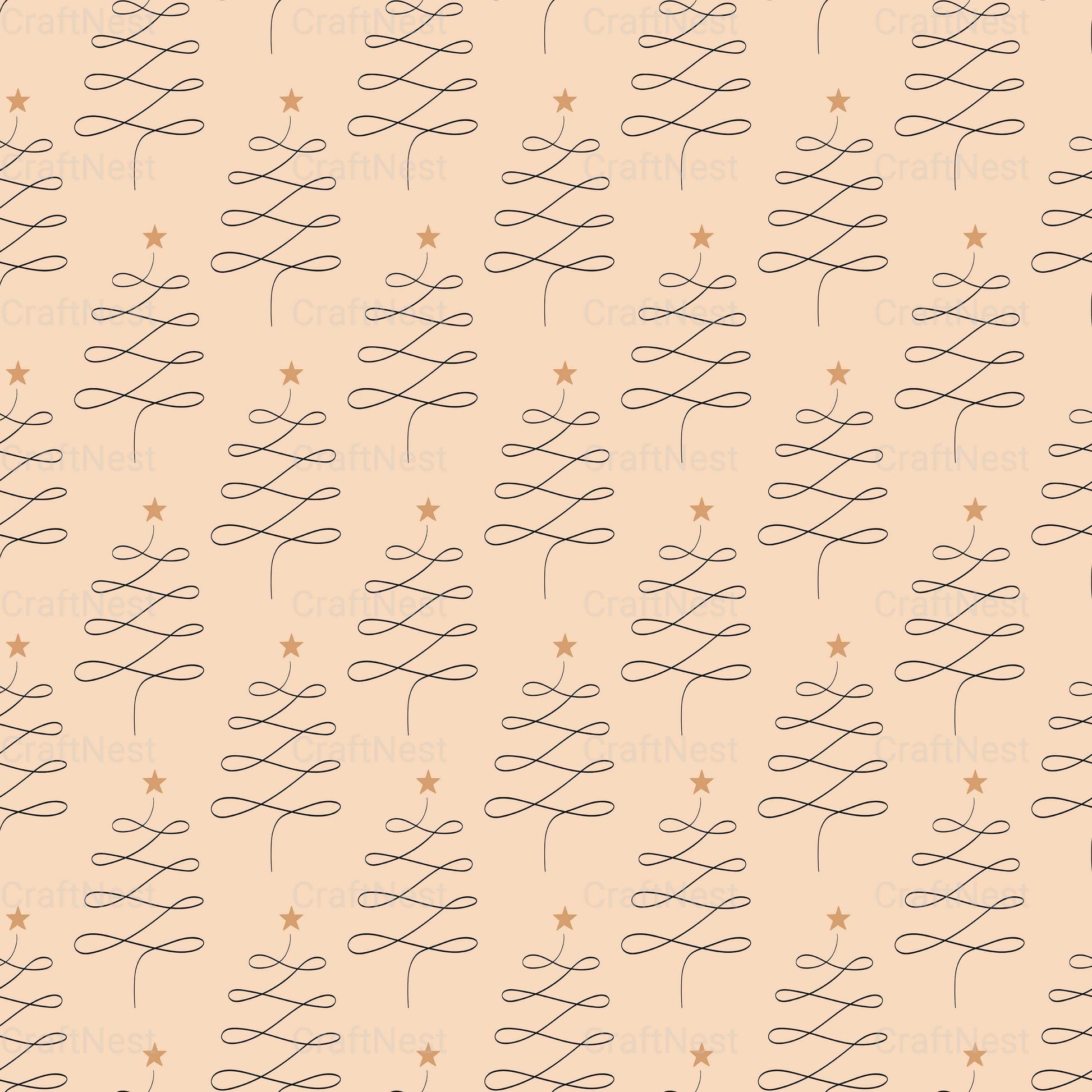 Christmas Nordic Seamless Digital Paper 1 - CraftNest - Digital Crafting and Art