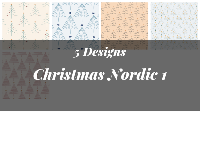 Christmas Nordic Seamless Digital Paper 1 - CraftNest - Digital Crafting and Art