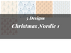 Christmas Nordic Seamless Digital Paper 1