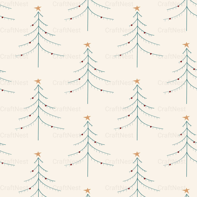 Christmas Nordic Seamless Digital Paper 1 - CraftNest - Digital Crafting and Art
