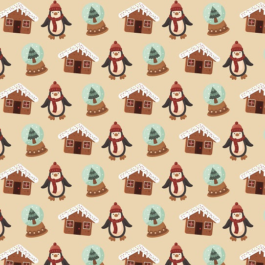 Cottage Chic Autumn Seamless Digital Paper - CraftNest - Digital Crafting and Art