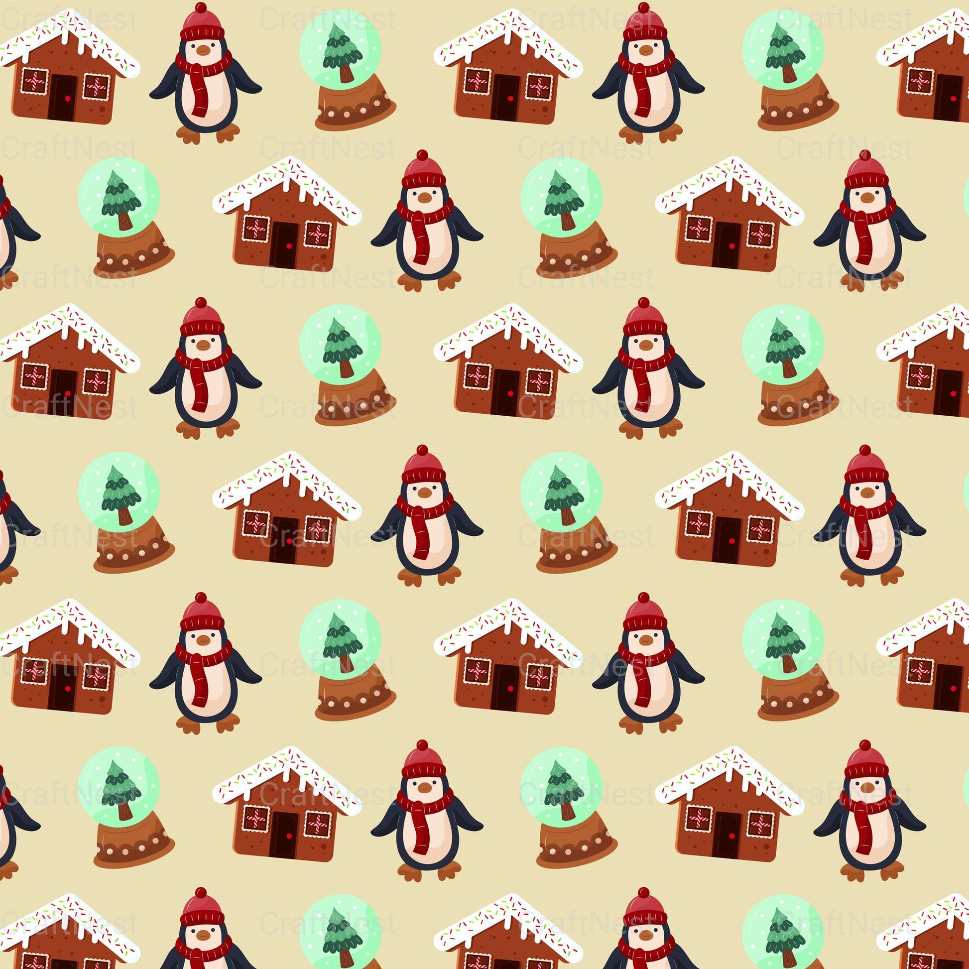 Cute Christmas Sublimation Patterns - CraftNest - Digital Crafting and Art