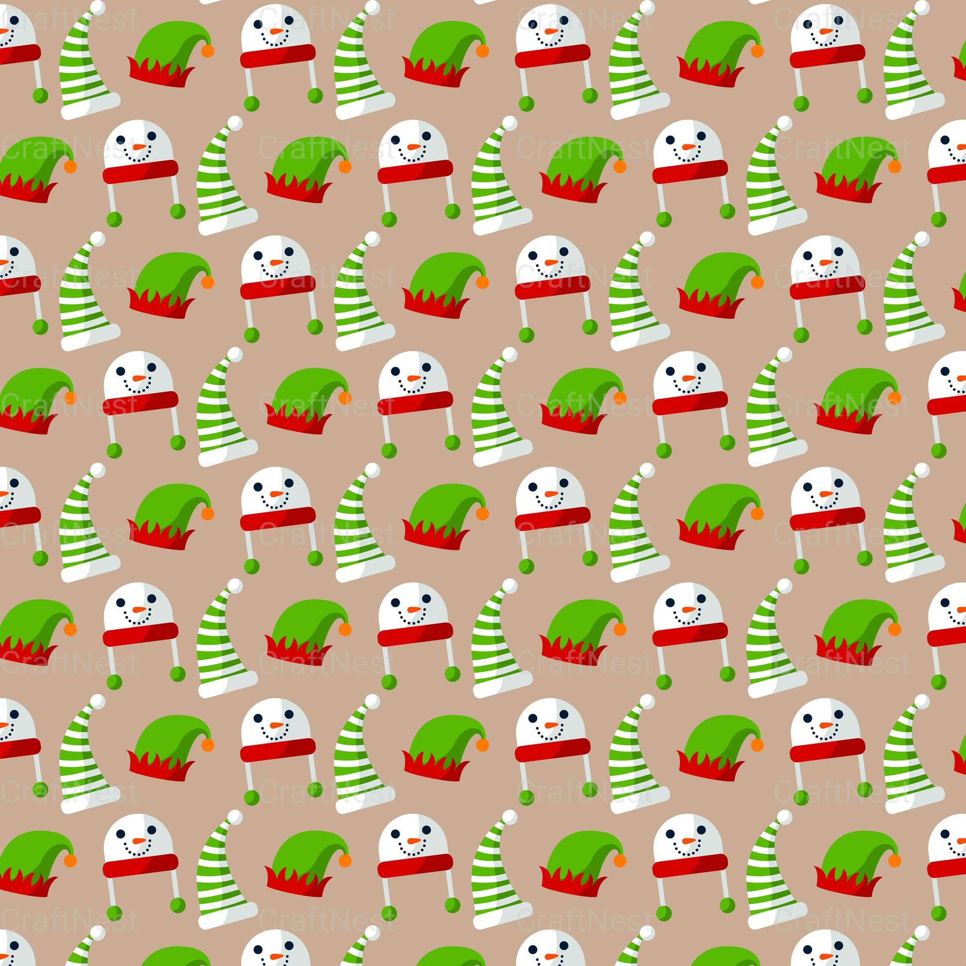 Christmas Seamless Patterns 3 - CraftNest - Digital Crafting and Art