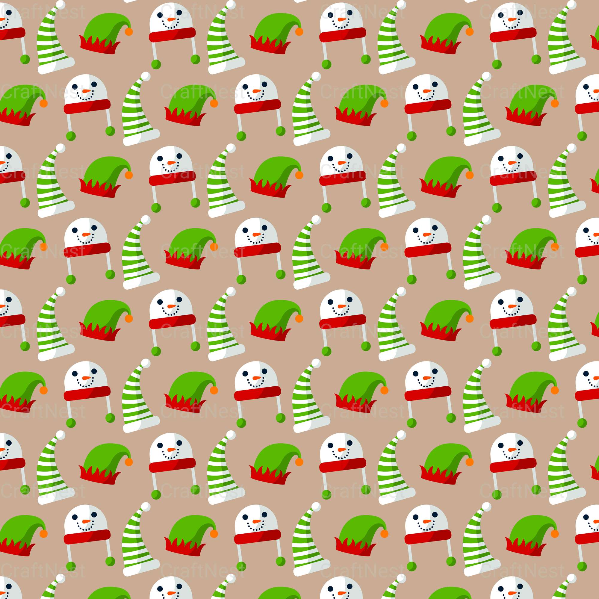 Christmas Seamless Patterns 3 - CraftNest - Digital Crafting and Art