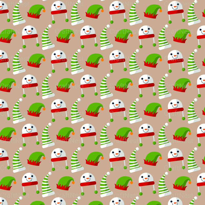 Christmas Seamless Patterns 3 - CraftNest - Digital Crafting and Art