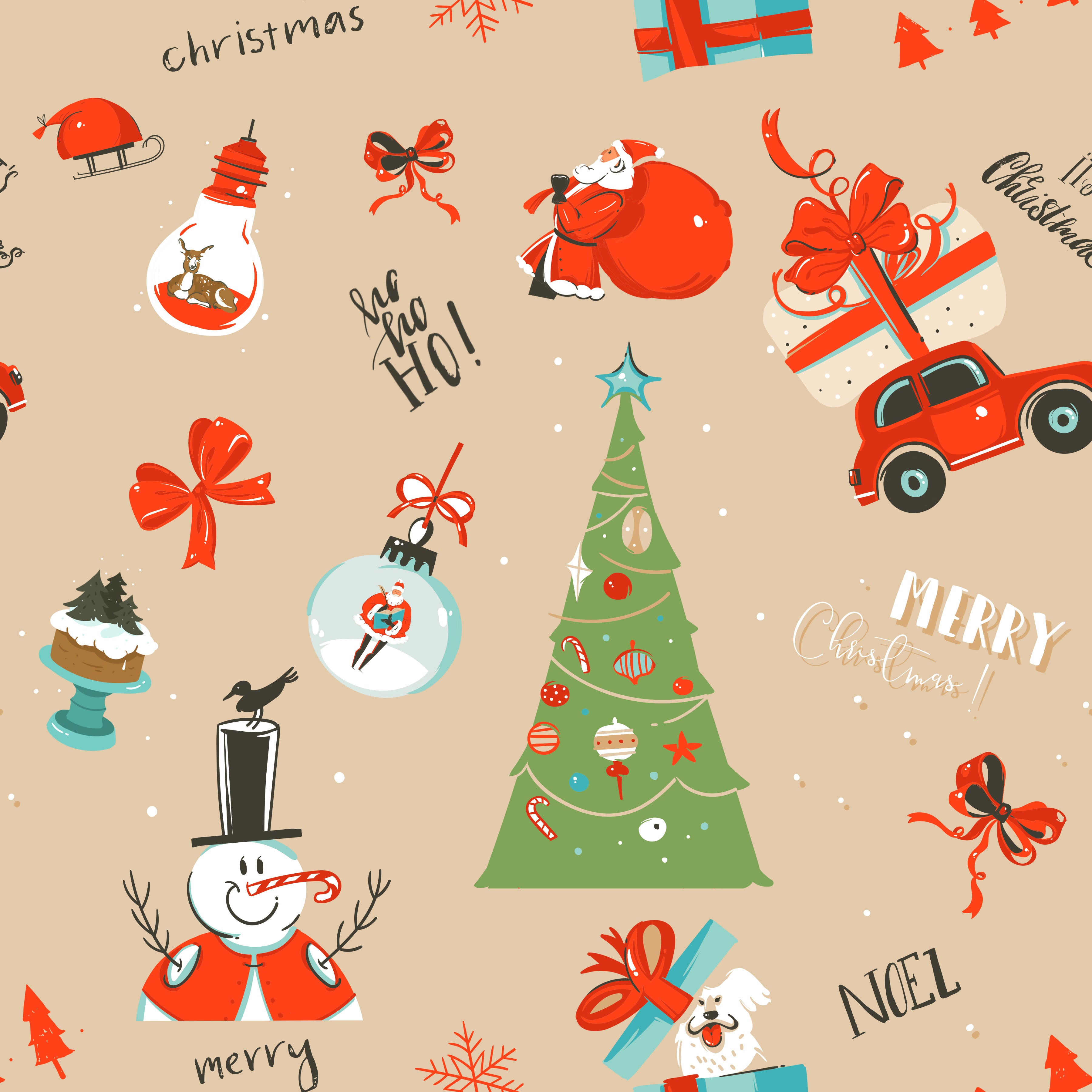 Christmas Sublimation Seamless Patterns - CraftNest - Digital Crafting and Art