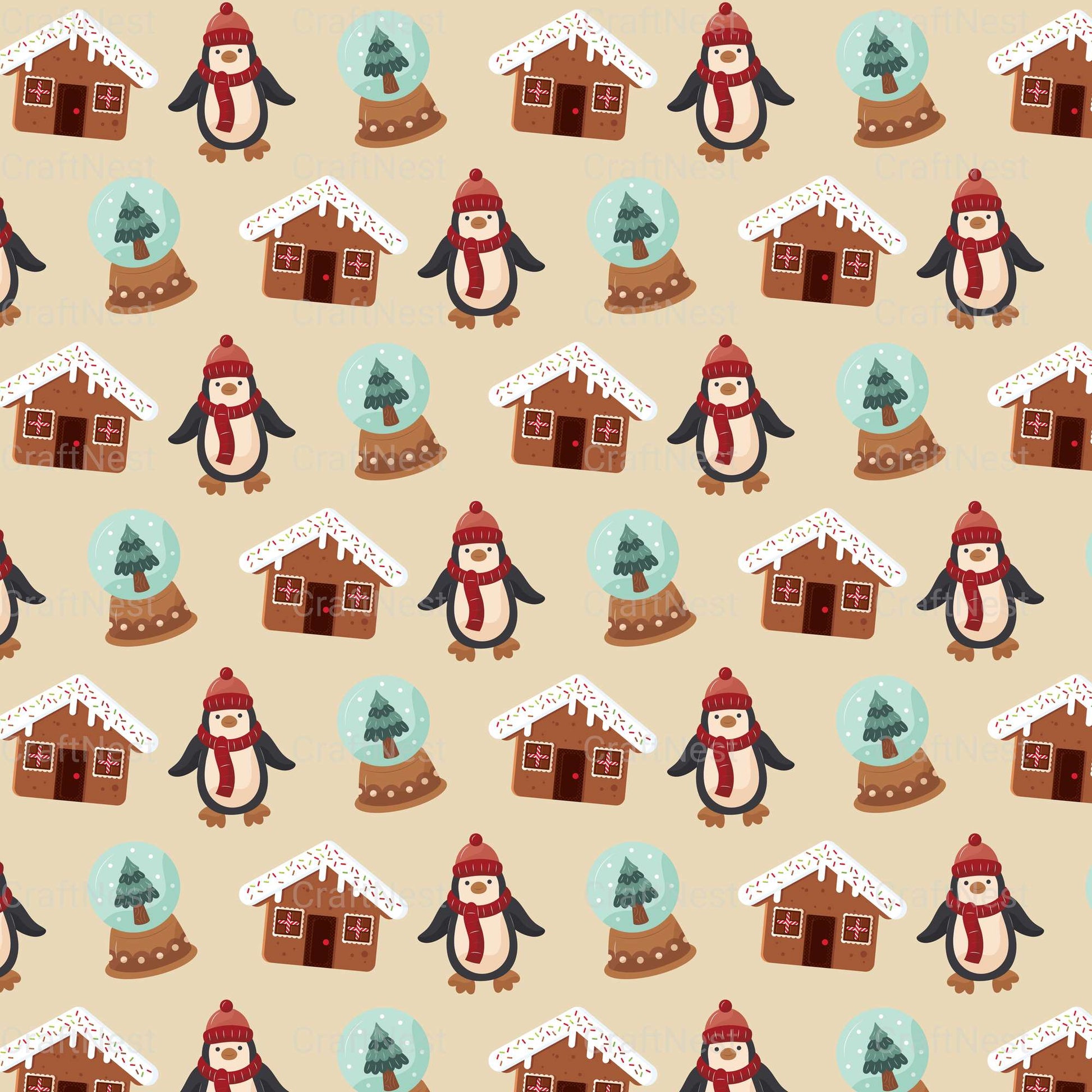 Cute Christmas Sublimation Patterns - CraftNest - Digital Crafting and Art