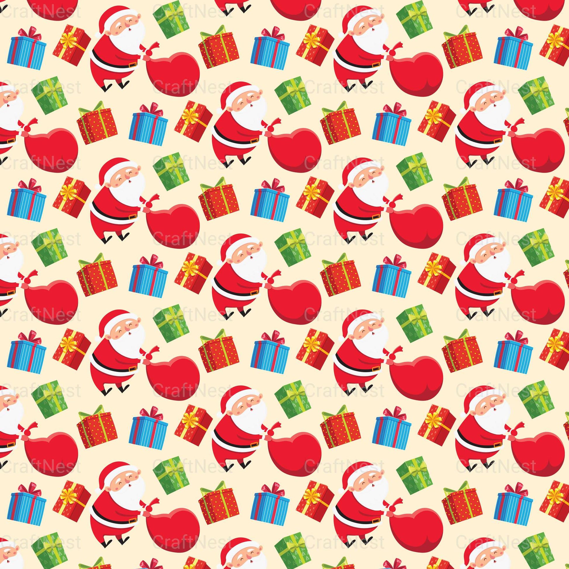 Cute Christmas Sublimation Patterns - CraftNest - Digital Crafting and Art