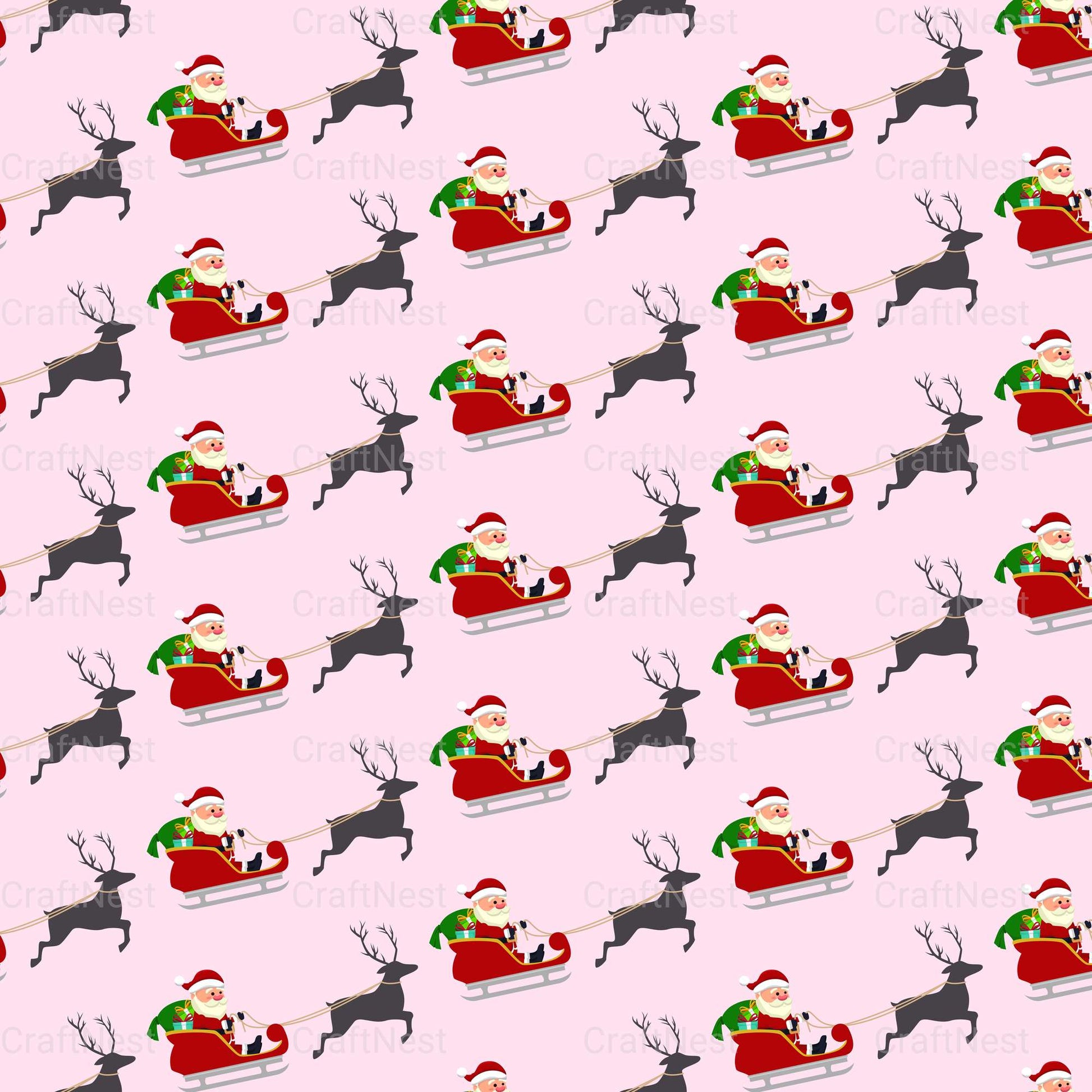 Cute Christmas Sublimation Patterns - CraftNest - Digital Crafting and Art